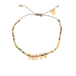 925 Sterling Silver and Gold Plated Bracelet with Tourmalines