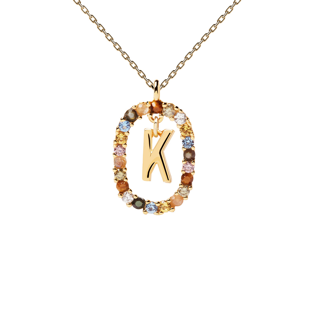 PD Paola Letter K Necklace - 18k Gold plating - GREEK ROOTS
