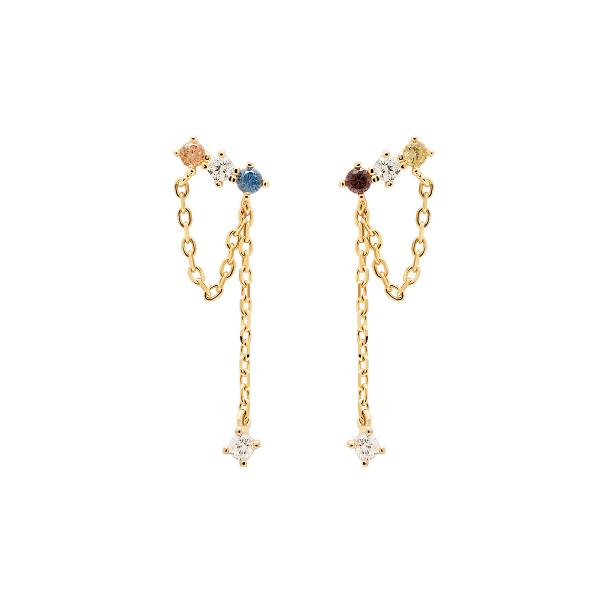Pd Paola Mana Gold Earrings - GREEK ROOTS