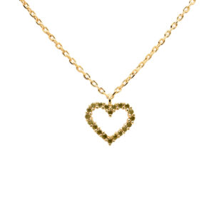 Κολιέ PD PAOLA Ασήμι Olive Heart Necklace Gold