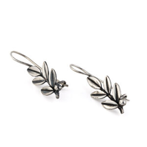 Leaf Earrings – Sterling Silver
