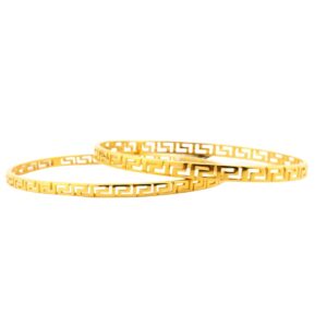 Βραχιόλι Bangle Μαίανδρος - Ασήμι 925 Επιχρυσωμένο