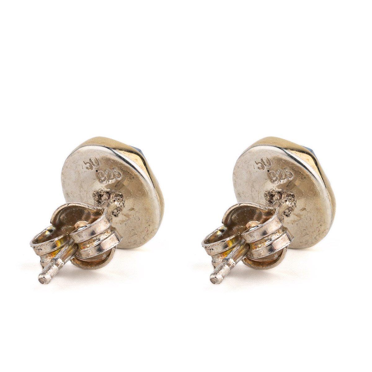 London Topaz Earrings – 18K Gold and Sterling Silver - GREEK ROOTS