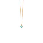 Cross Necklace with Enamel – 14K Gold