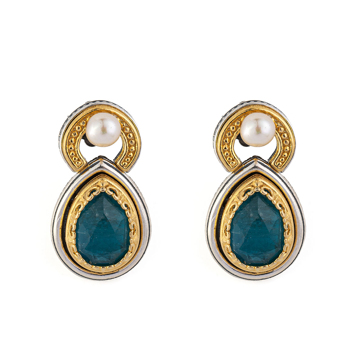 Apatite stud earrings outlet