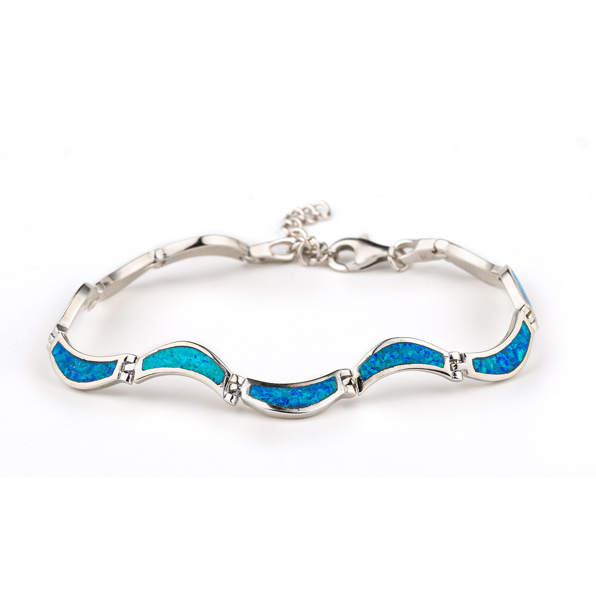 Opal Diamond 925 Sterling Silver Tennis Bracelet Jewelry – SHINE JEWEL