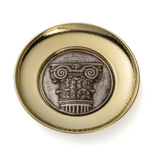 Bronze Plate Corinthian Column - 925 Silver