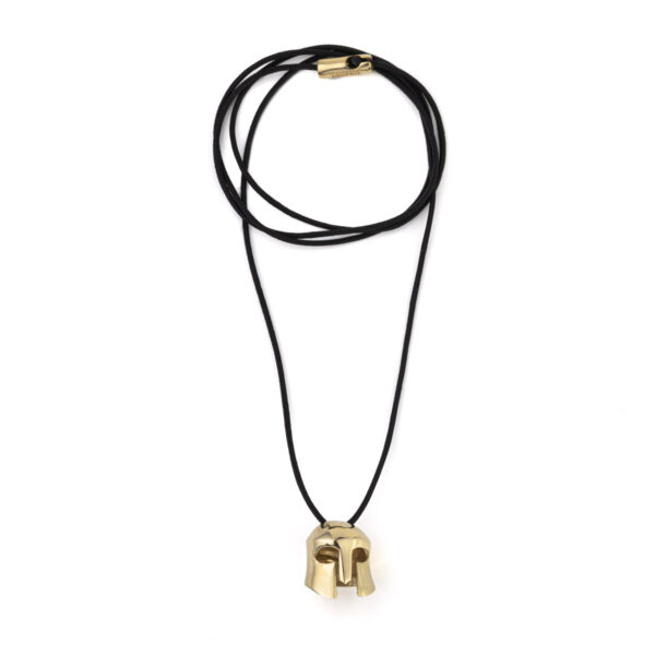 Leonidas Helmet Necklace – Gold Plated 925 Sterling Silver