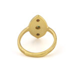 Byzantine Ring with Stones - Gold Plated 925 Sterling Silver