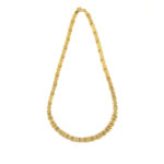 Byzantine Necklace with Zircon - Sterling Silver Gold Plated