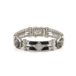 Byzantine Medusa Leather Bracelet – Sterling Silver Yianni Jewelry