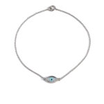 Zirconia Evil Eye Bracelet – Sterling Silver 925