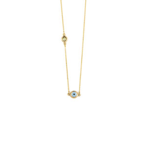 Eye Circle Necklace - 14K Gold