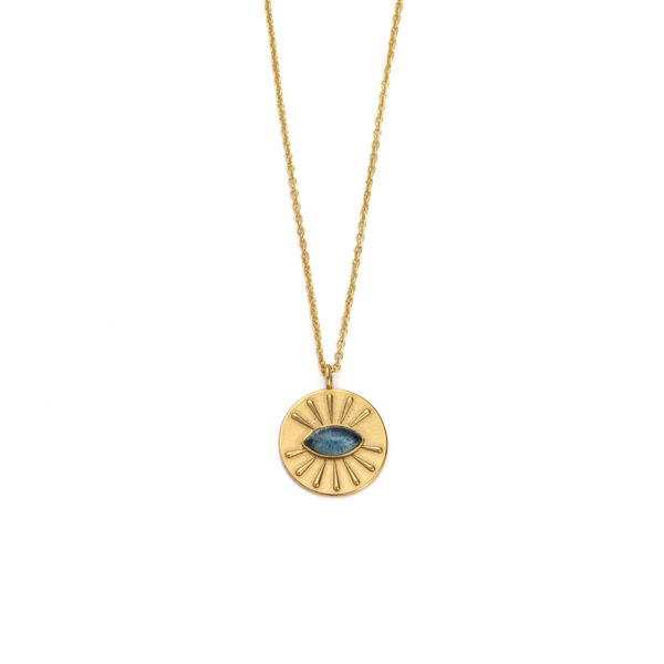 Sterling silver Round Necklace with an Eye