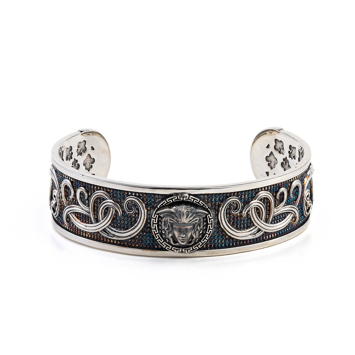 Medusa Bracelet Handmade Cuff Silver 925 - GREEK ROOTS