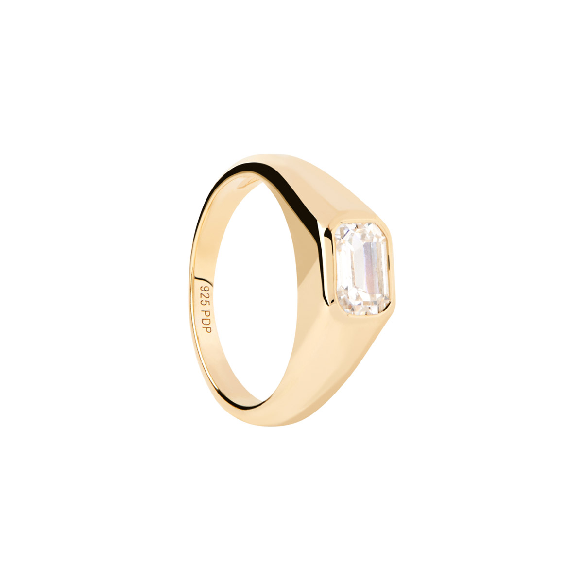 PD Paola Octagon Shimmer Stamp Ring - GREEK ROOTS