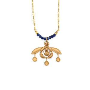 Rosary Necklace with Stones and Cretan Bee