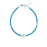 Round Evil Eye Apatite Bracelet