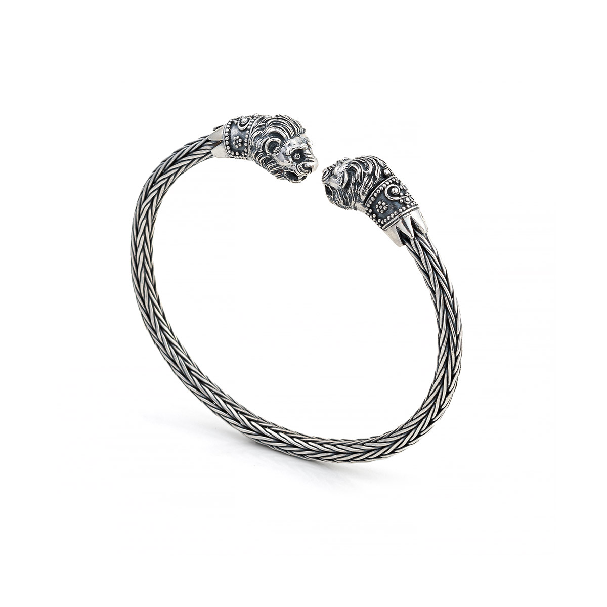 Silver Cuff Bracelet – Lion's Head | CultureTaste