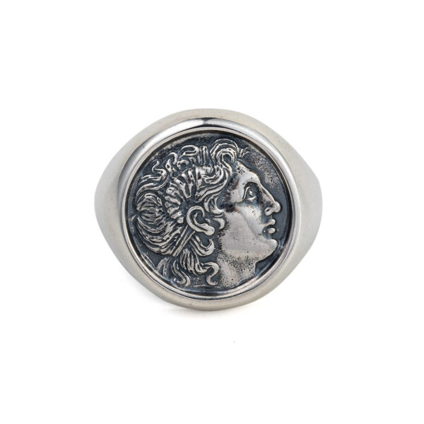 Alexander the Great Sterling Silver Ring
