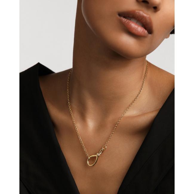 PDPAOLA Stacker Clasp Chain Necklace - GREEK ROOTS