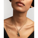 PD PAOLA Green Aventurine Drop Pendant