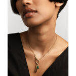 PD PAOLA Green Aventurine Drop Pendant