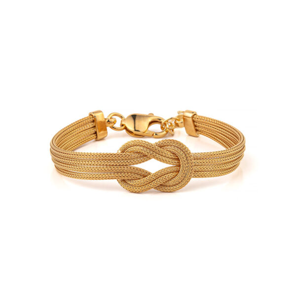 Knot Chain Bracelet Gold Plated