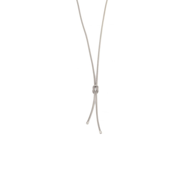 Knot Necklace in Sterling Silver
