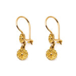 18K Gold Byzantine Rosette Earrings