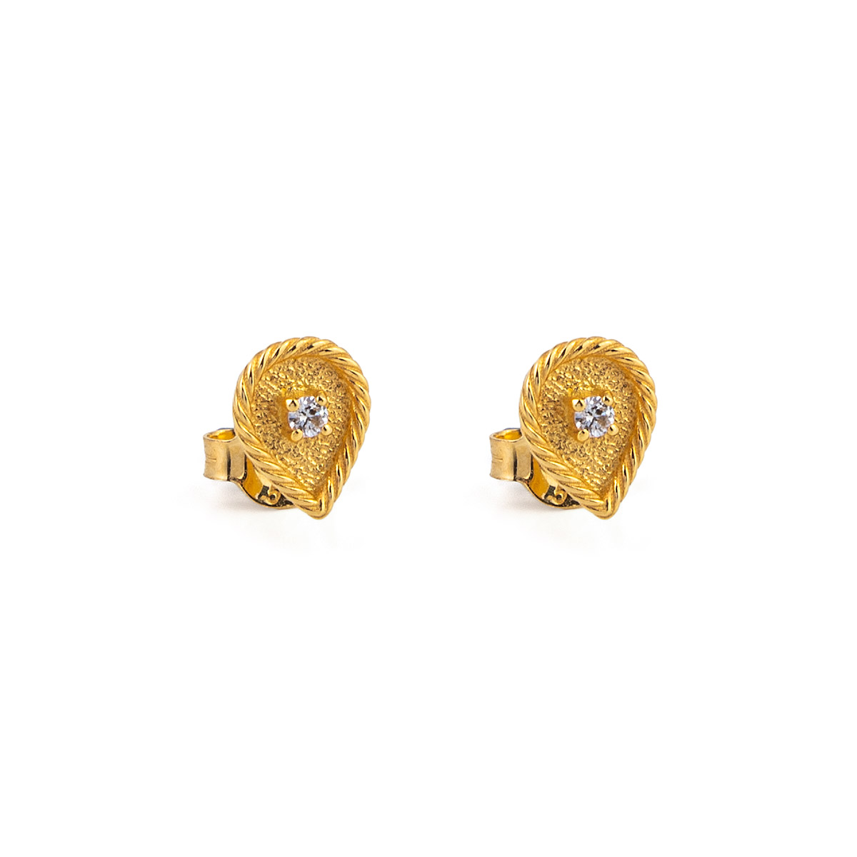 Matte gold tone Peacock screw back stud/earrings dj-43146 – dreamjwell