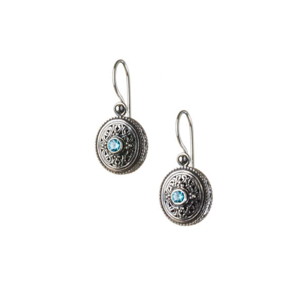 Gerochristo - Garden Shadows Oval Earrings with cubic zirconia