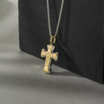 Gerochristo - Βυζαντινός Σταυρός από Χρυσό 18Κ και Ασήμι 925 - Image 4