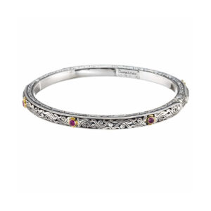 Gerochristo - Bracelet in Sterling Silver and 18K Gold