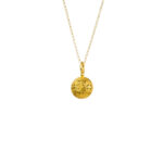 Kallisto round pendant in Gold plated silver 925