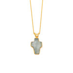 Blue topaz Cross Necklace