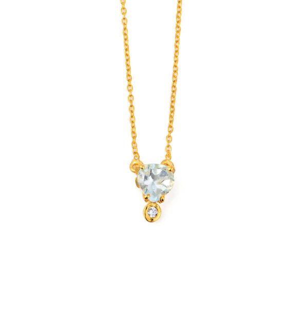 Blue topaz Drop Necklace