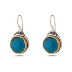 Gerochristo - Iris Big Round Earrings in Sterling Silver with Doublet Gemstones - Image 2