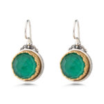Gerochristo - Iris Big Round Earrings in Sterling Silver with Doublet Gemstones - Image 4