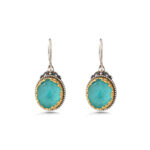 Gerochristo - Dione oval earrings in sterling silver with Gold plated parts - Image 2