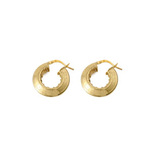 Chunky Meander Hoop Earrings