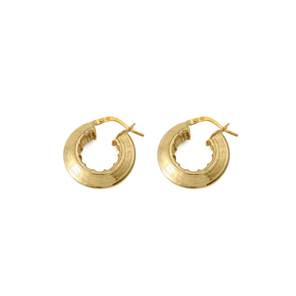Chunky Meander Hoop Earrings