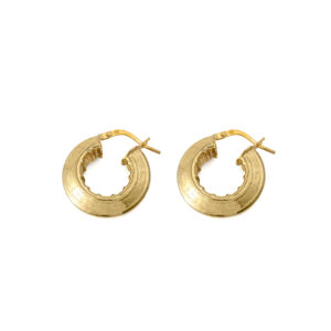 Chunky Meander Hoop Earrings
