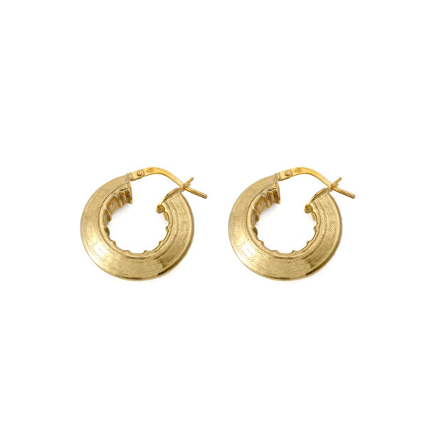 Chunky Meander Hoop Earrings