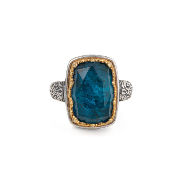 Gerochristo - Iris ring in Sterling Silver with Apatite