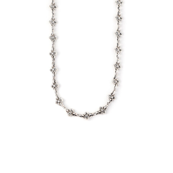 Gerochristo - Chain with Flowers in Sterling Silver