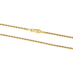 Rope Chain 925 Sterling Silver and Gold Plated