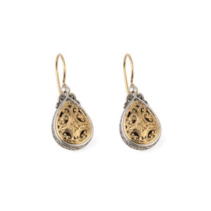 Mediterranean Drop Earrings in 18K Gold and Sterling Silver