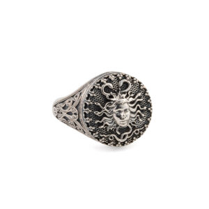 Gerochristo – Medusa Men’s ring in sterling silver