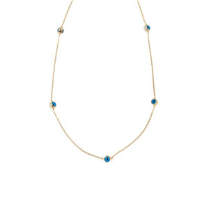 Evil Eyes Necklace - 925 Sterling Silver